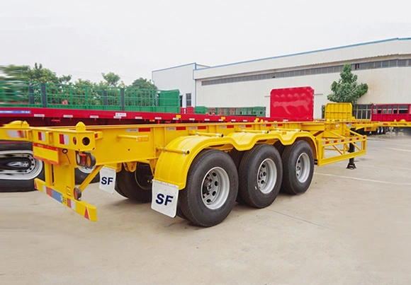 Container Skeleton Semi Trailer Vehicle