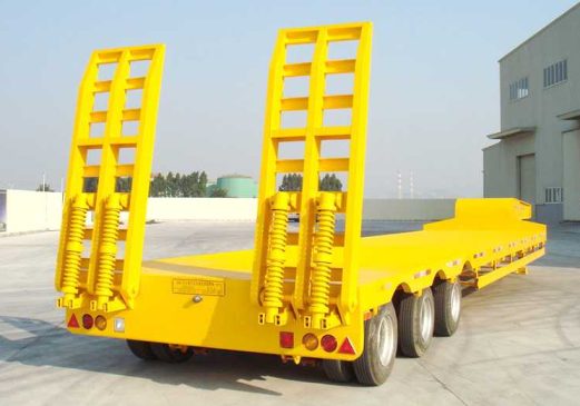 3 Axle 40 Ton Low Bed Truck Semi Trailer