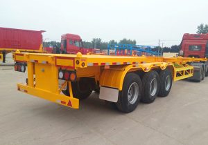 50ton 60ton Skeleton Chassis Container Semi Trailer