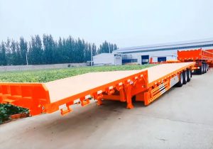 Flat Low Bed Semi Trailers Truck