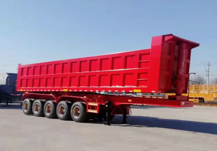 U-Shape-Dump-Trailer-Tipper-Trailer-Side-Box-Semi-Trailers