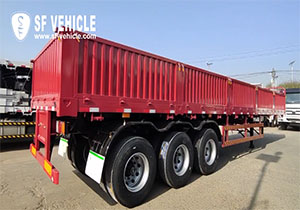 60 Ton 3 Axle Side Wall Semi Trailer